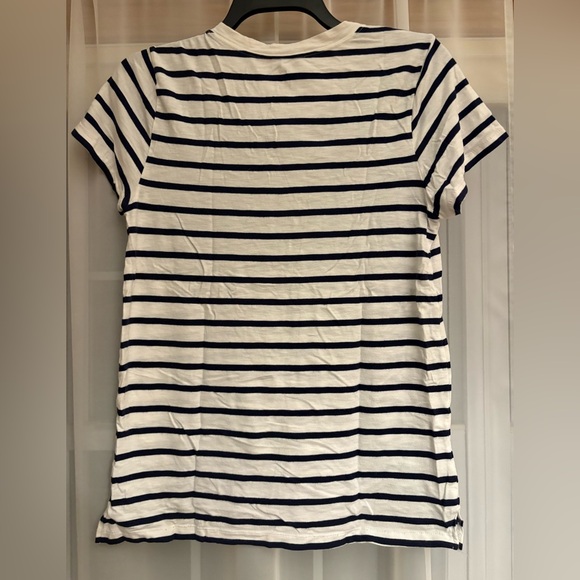 Aerie Navy and White Striped Short Sleeve Tee - Picture 2 of 3